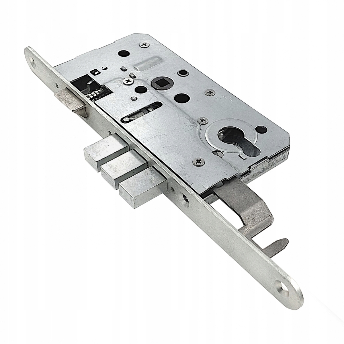 Zamek wpuszczany do drzwi Kmt 72/55 z podpięciem rygla