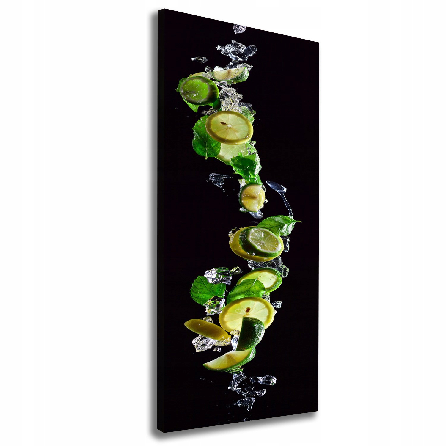

Foto obraz na płótnie Limonki i cytryny 50x125 cm