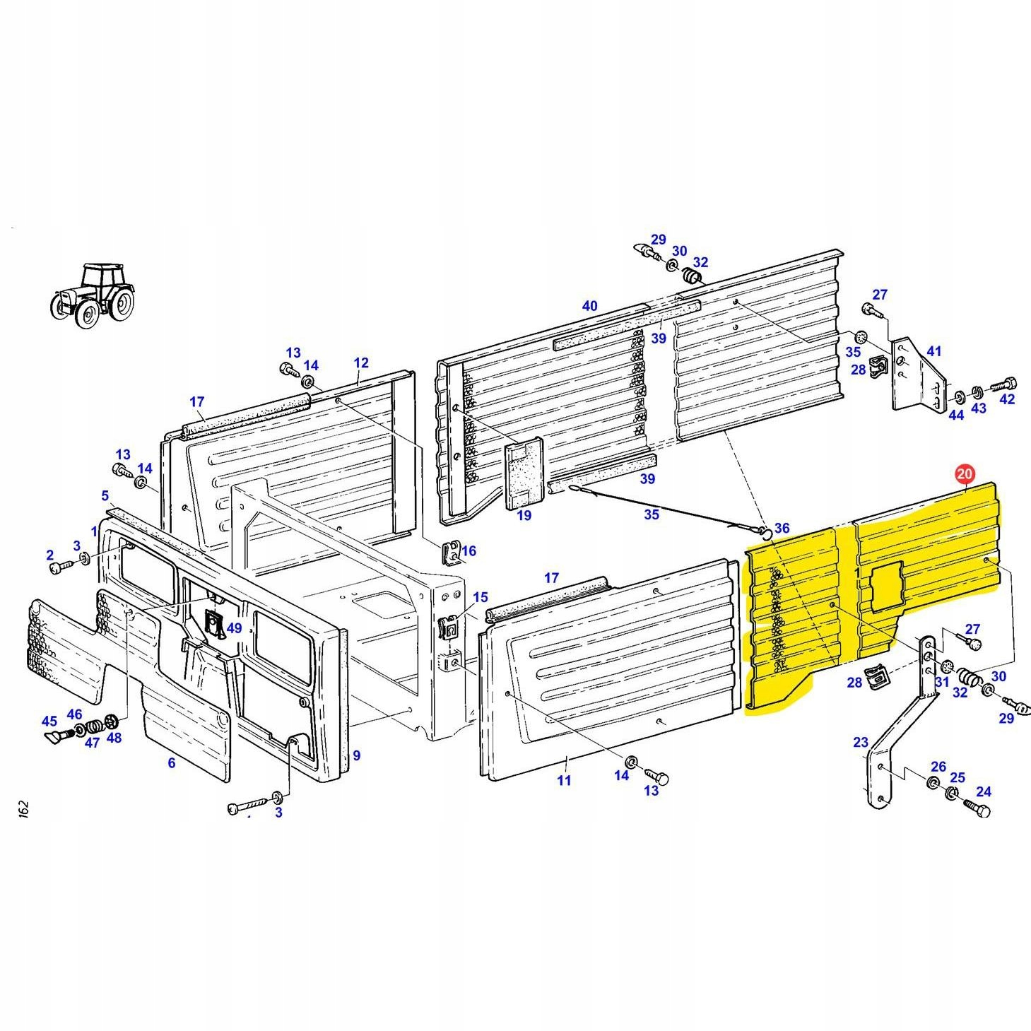 Защита двигателя Fendt боковая левая G312500020020