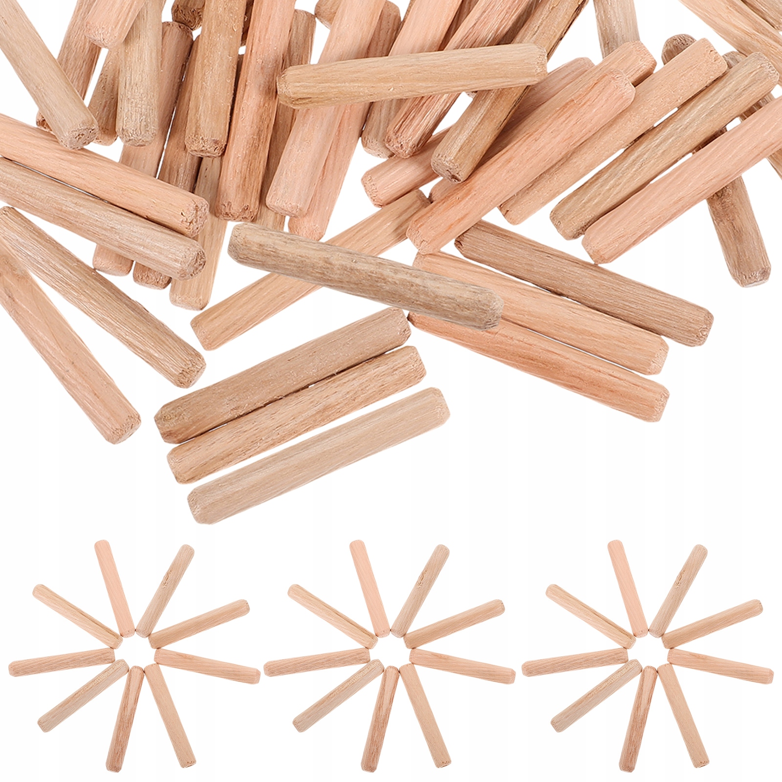 1 TORBA DREWNIANE KOŁKI DREWNIANE KABLOWANE