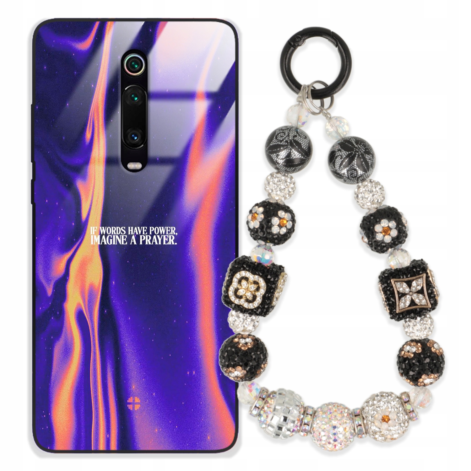 Pouzdro Pro Xiaomi Redmi K20 Glass Přívěsek Na Klíče Elegantní Kryt Premium Vzory