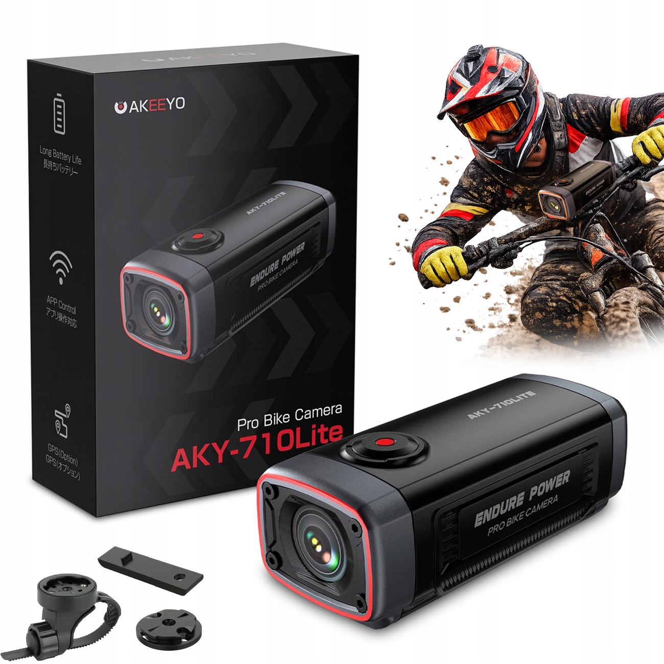 Kamera Sportowa Akeeyo Na Rower Motocykl Kamerka Wideorejestrator Full Hd