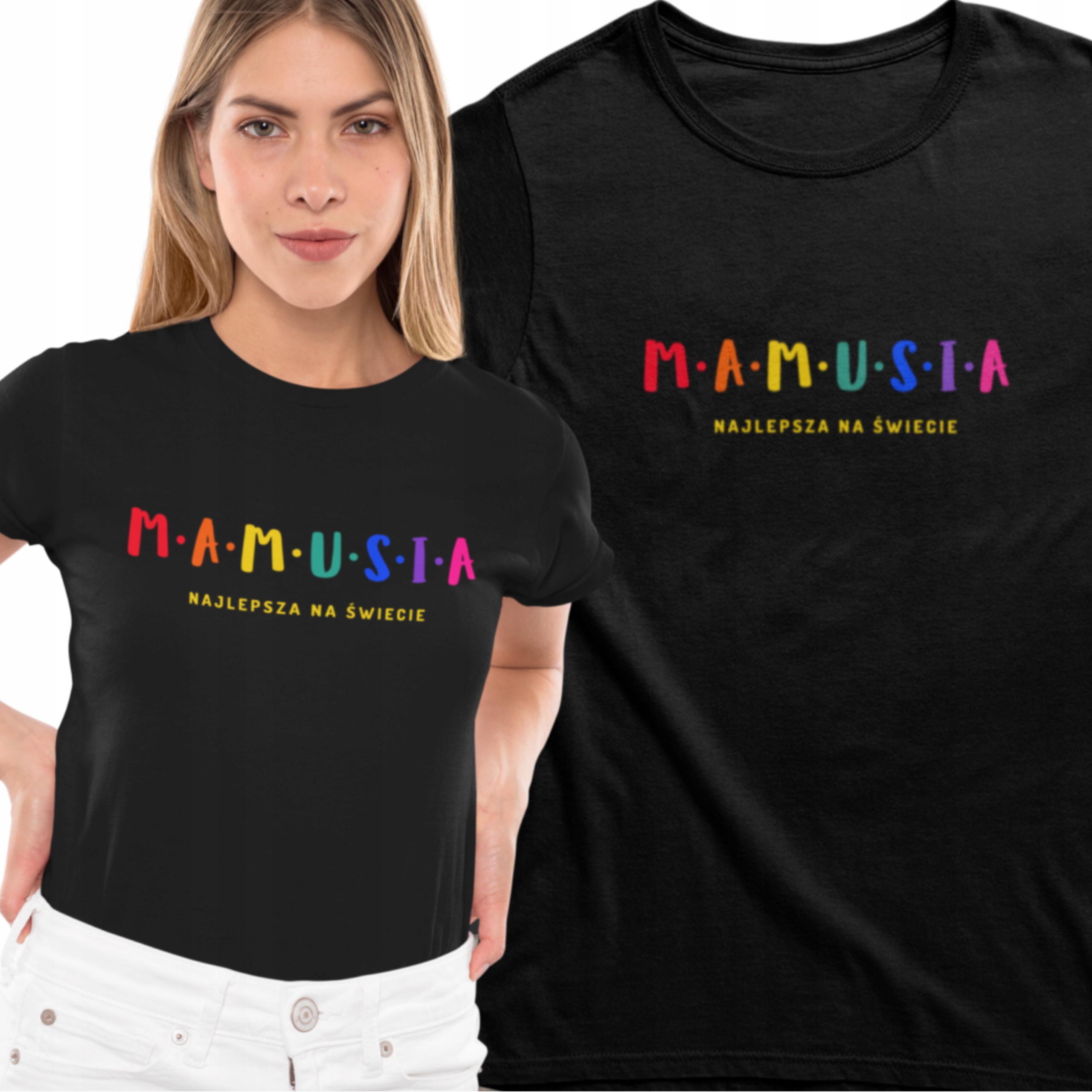 

Koszulka T-Shirt z Nadrukiem dla Mamy Mama M