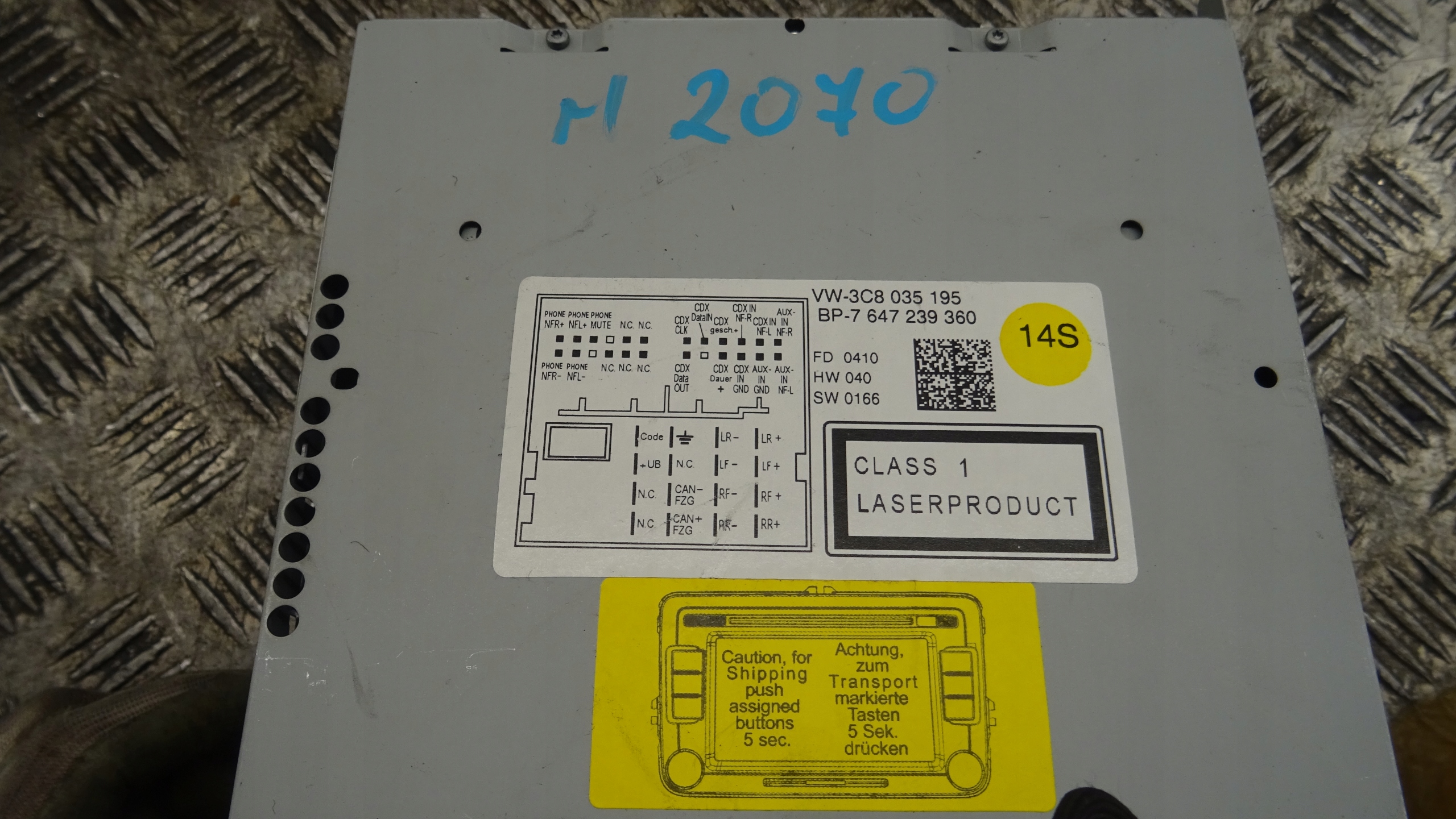 Radio Volkswagen OE 3C8035195G
