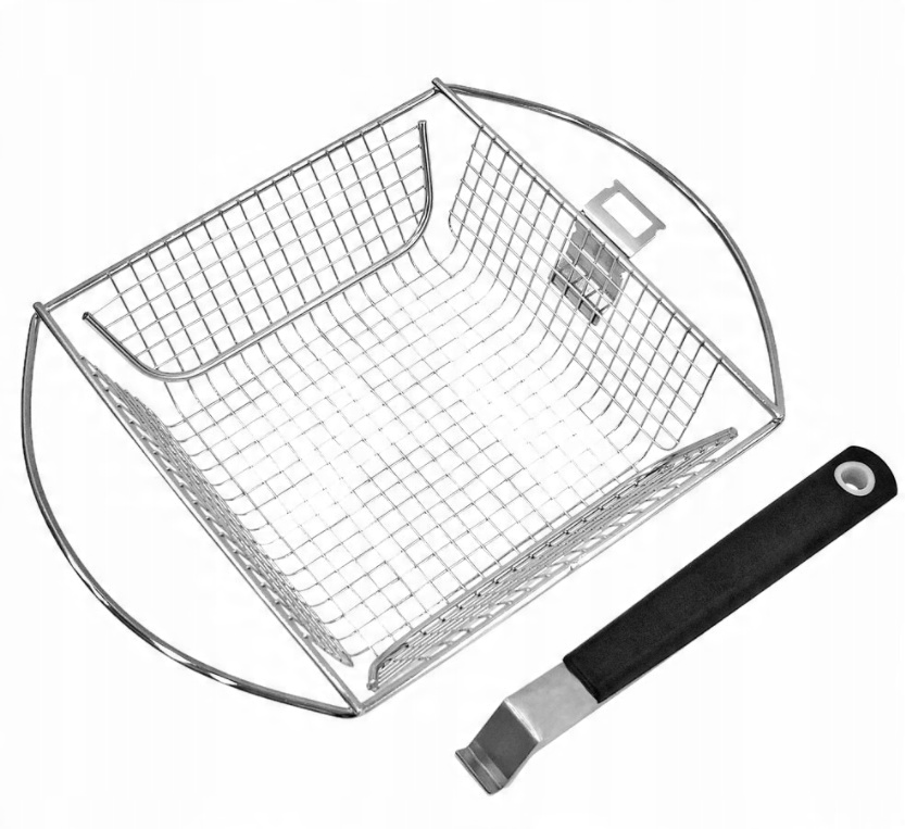 

Koszyk z wyjmowana rączka na grill pieczenie warzy
