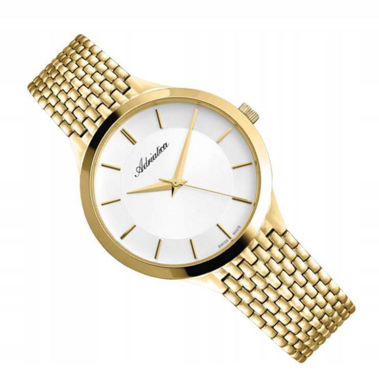 Pánské Hodinky Adriatica Fashion A1276.1113Q Zlaté