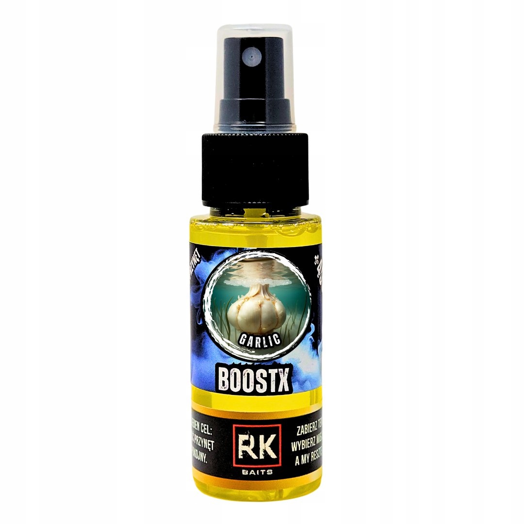 Spray do przynęt dopalacz BoostX Rk Baits Garlic 50ml