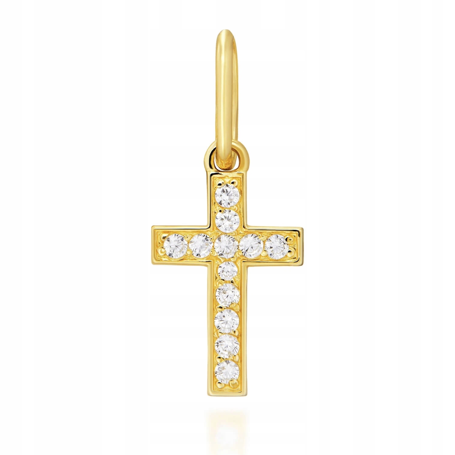 Zlatý Křížek 585 S Zirkony, Suvenýr Na Křtiny Svaté Přijímání