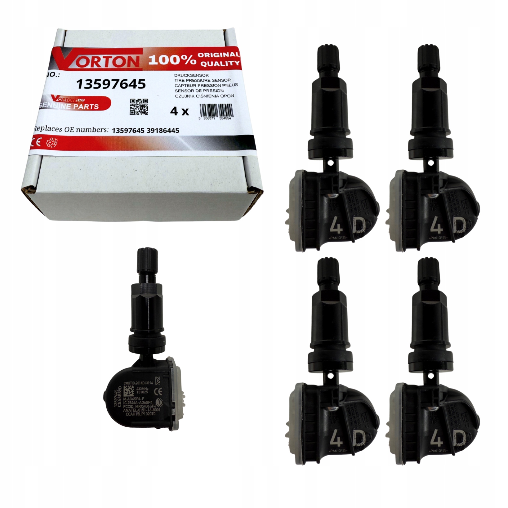 Snímače Tlaku Vzduchu Pre Kolesá Pneumatík Tpms Opel Astra K Insignia B