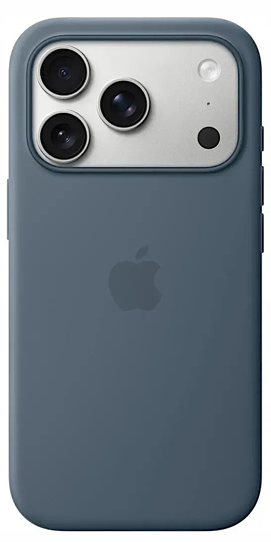 Silikonové pouzdro na iPhone 17 Pro Námořnické pouzdro Silicone Case Anchor Blue