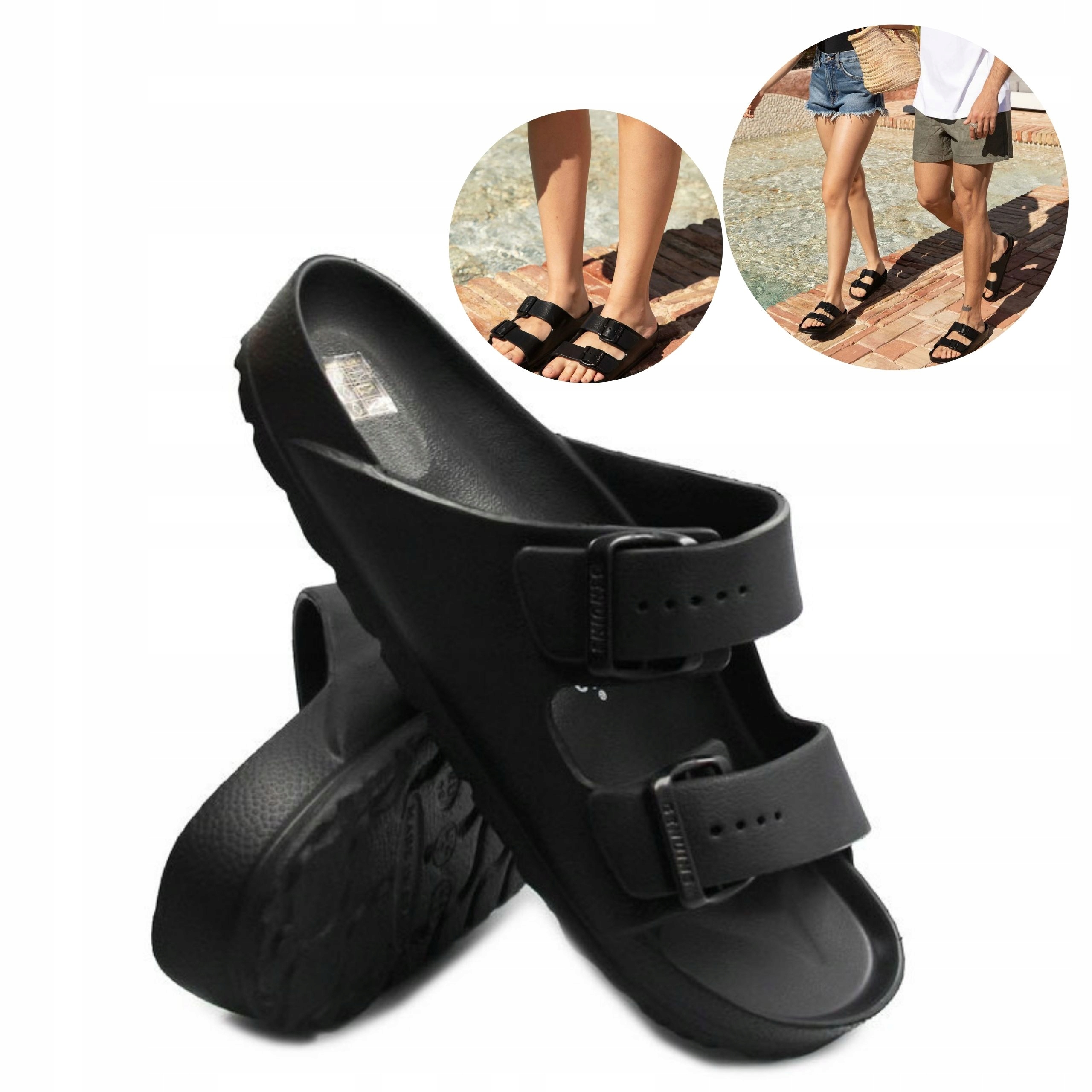 Pánské Žabky Na léto Černé Mallorca Genuins 43