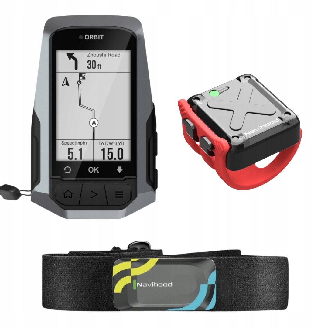 Počítač Gps Navigace Snímač Kadence Pulzoměr Set