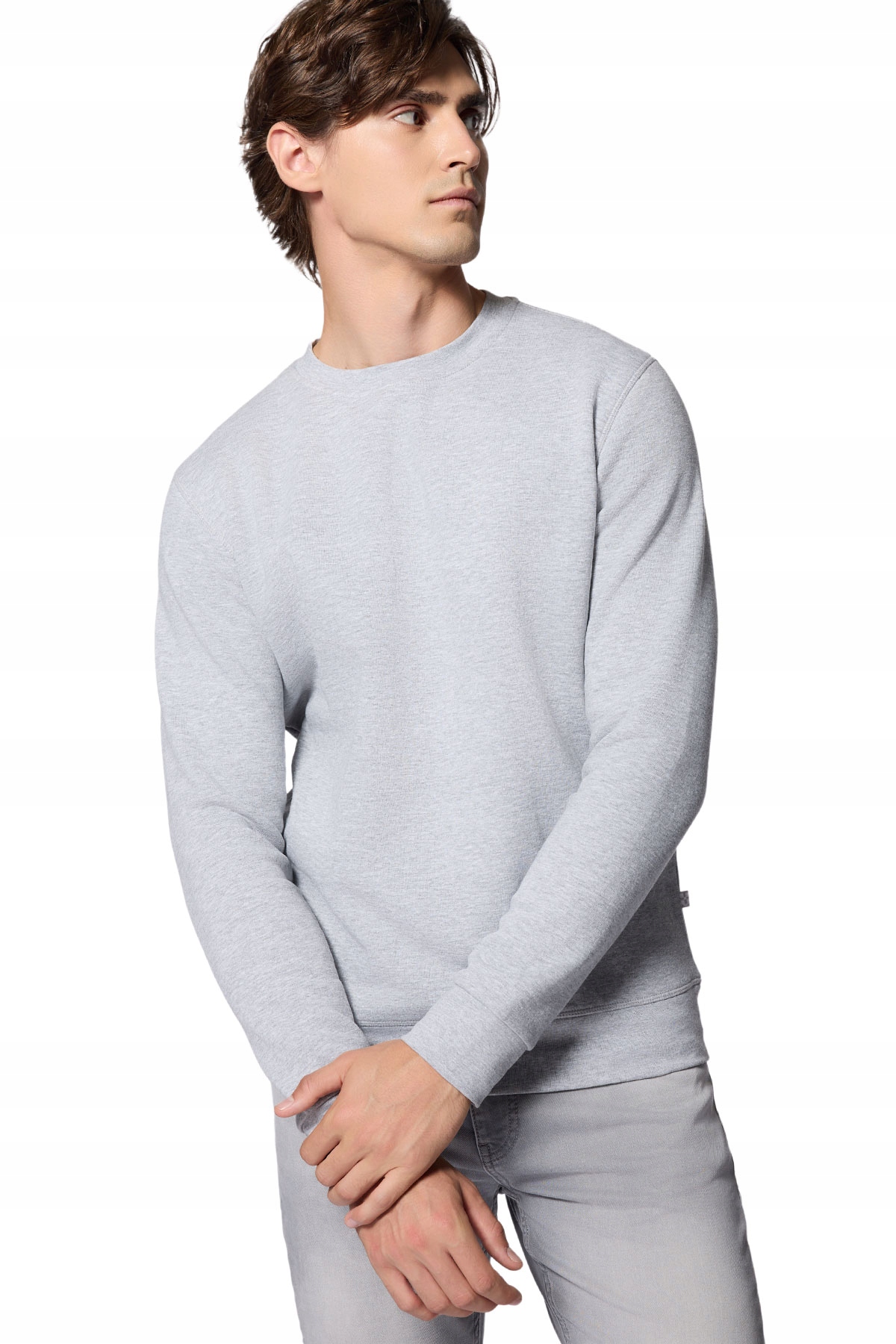 Bluza Męska Bawełniana Szara Nierozpinana Bez Kaptura Próchnik PM13 L