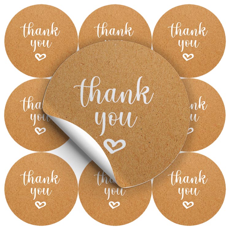 

Naklejki Thank You ozdobne 10 sztuk różne