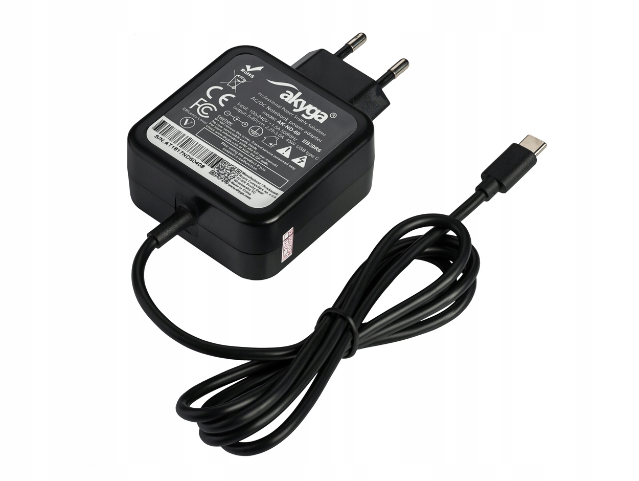 

Uniw. Zasilacz Usb type-C 5V 9V 12V 15V 20V 3A