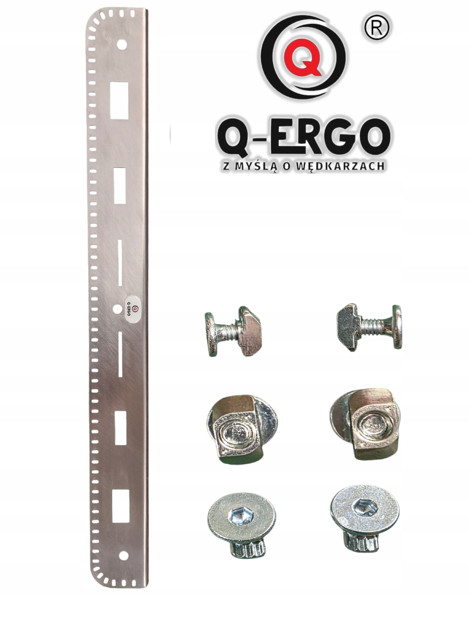 Organizér Nerezový 50 cm Na Návnady Příslušenství Upevnění Na Lištu Q-ergo