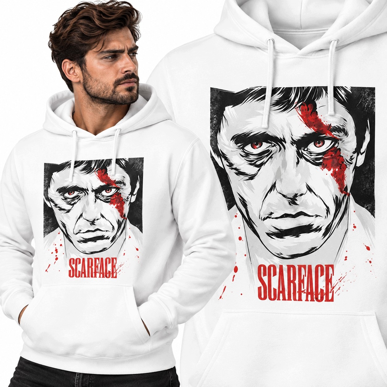 Mikina s kapucí Scarface vel. L
