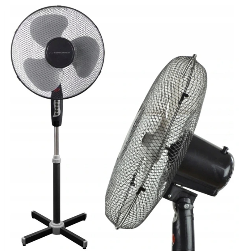 MOCNY WIATRAK PODŁOGOWY DUŻY WENTYLATOR STOJĄCY Stan opakowania oryginalne