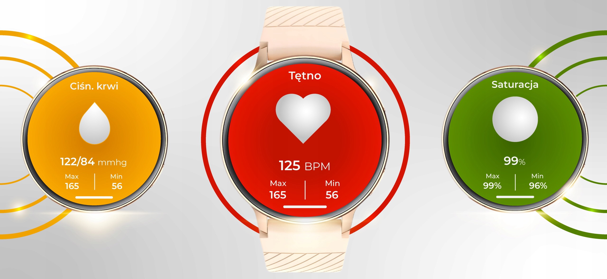 SMARTWATCH ZEGAREK DAMSKI MENU PL ROZMOWY POWIADOMIENIA PULS SPORT ZDROWIE Rodzaj smartwatch