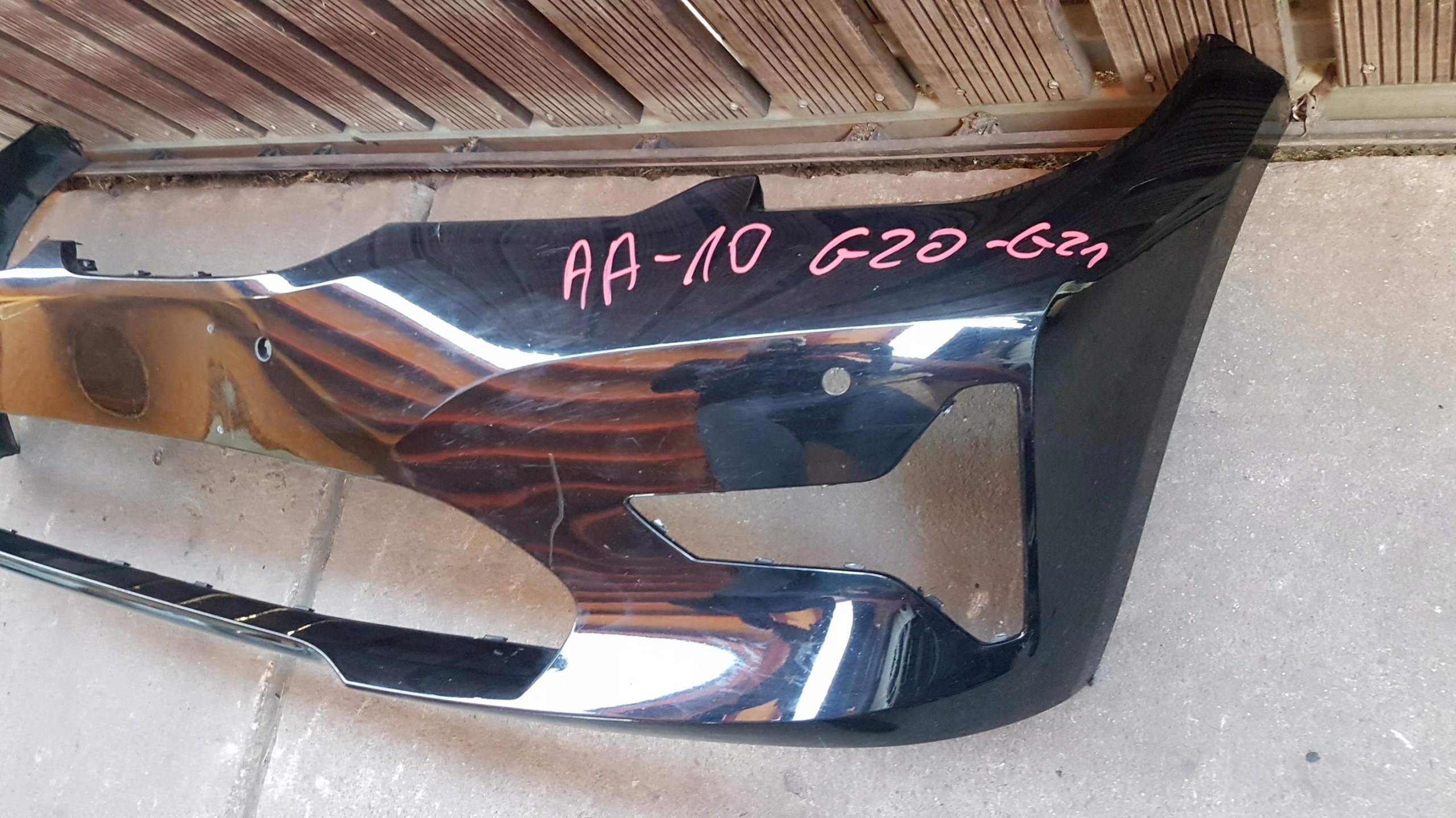 front bumper BMW SERIA 3 G20 G21 SCHWARZ II