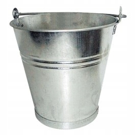 Kbelík kovový 15 l, pozinkovaný, zahradní