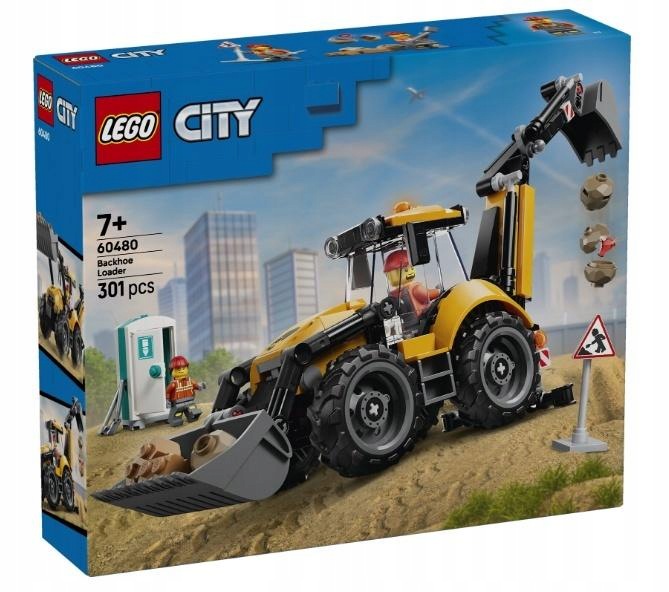 Lego(r) City 60480 Žlutý rypadlo-nakladač