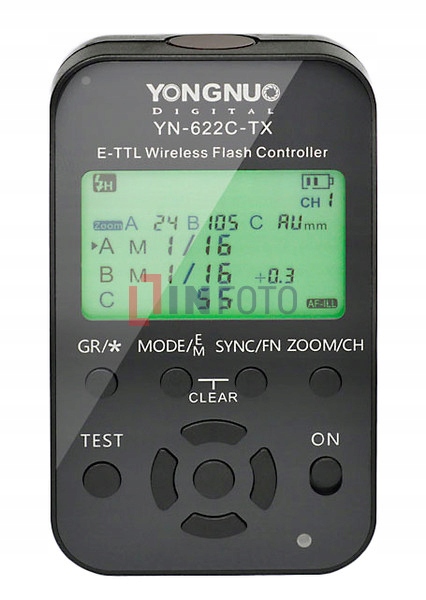 Rádiový spouštěč Yongnuo YN-622C-TX LCD Ettl