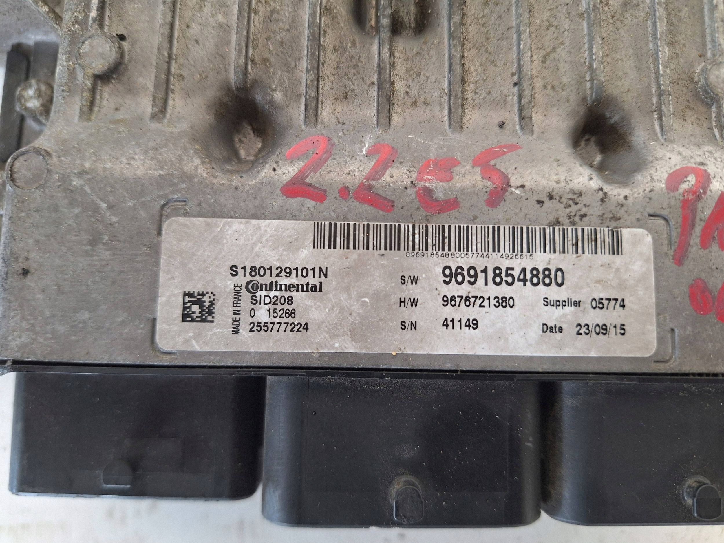CITREON computer control unit of the engine 9691854880 CONTINENTAL S180129101N