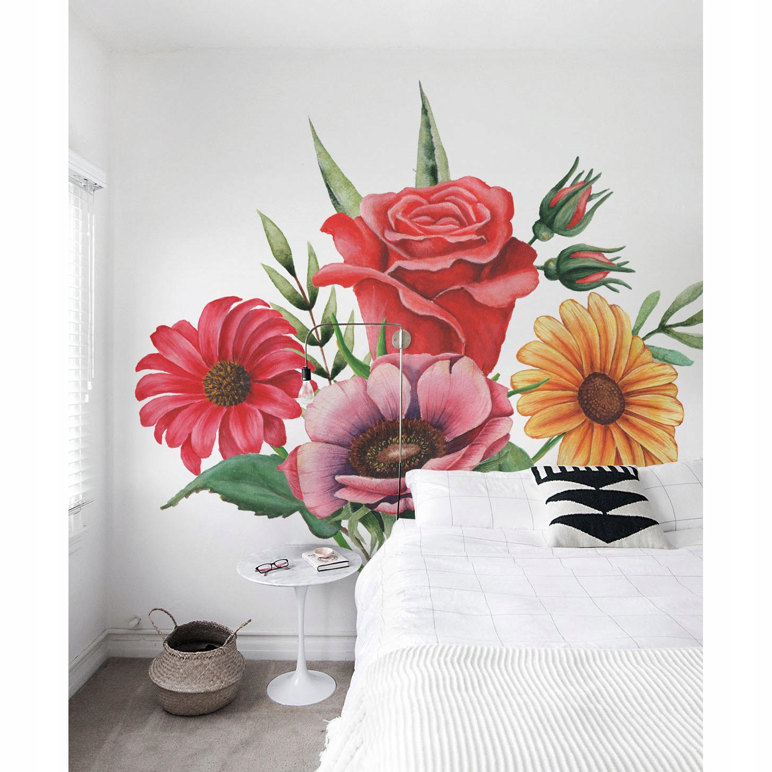 

Tapeta ścienna Akwarelowy bukiet kwiatów 290x290cm