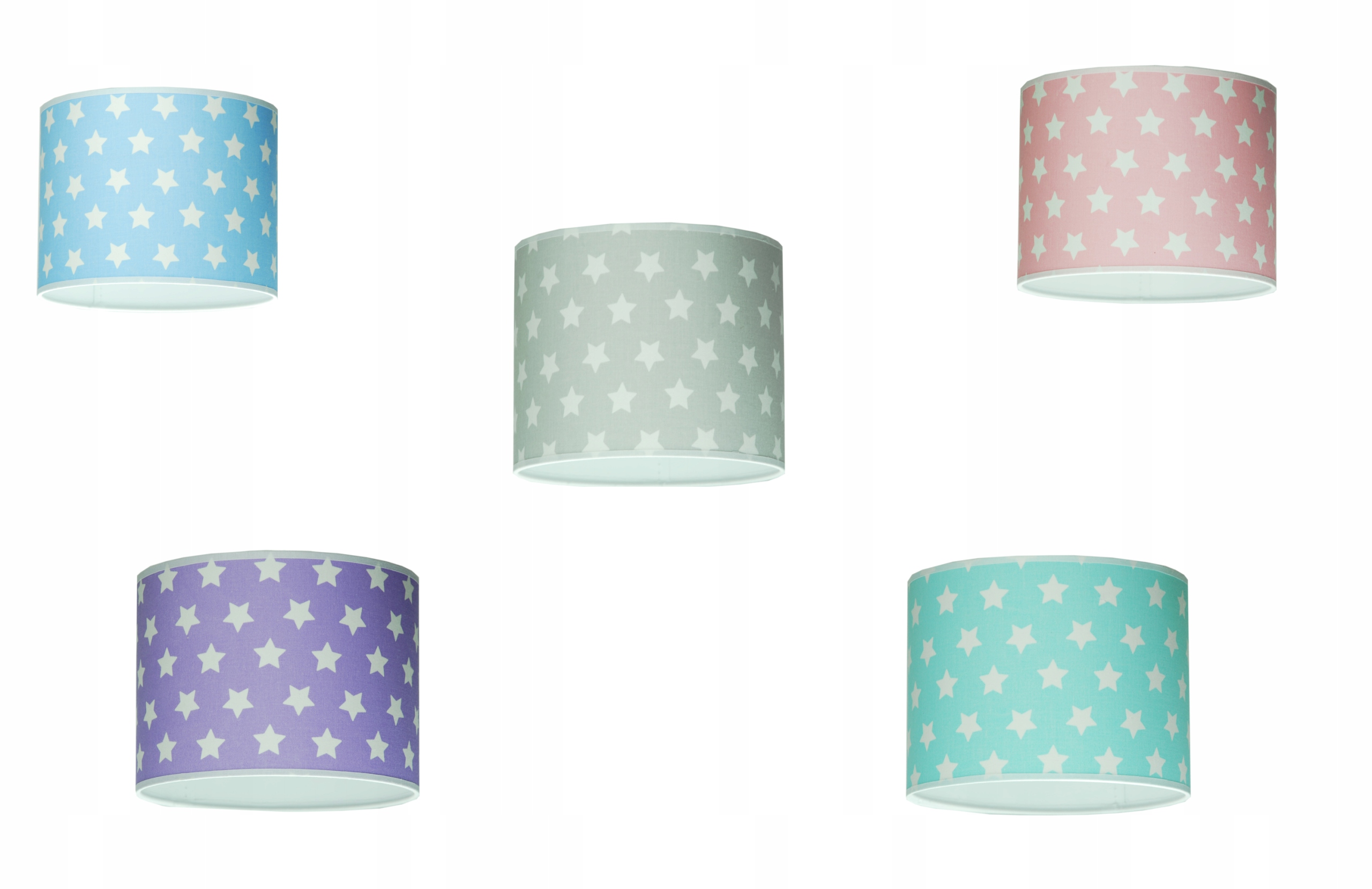 Kinkiet dla dzieci nowoczesny abażur niebieski w białe gwiazdki 20 cm Led Marka inna marka