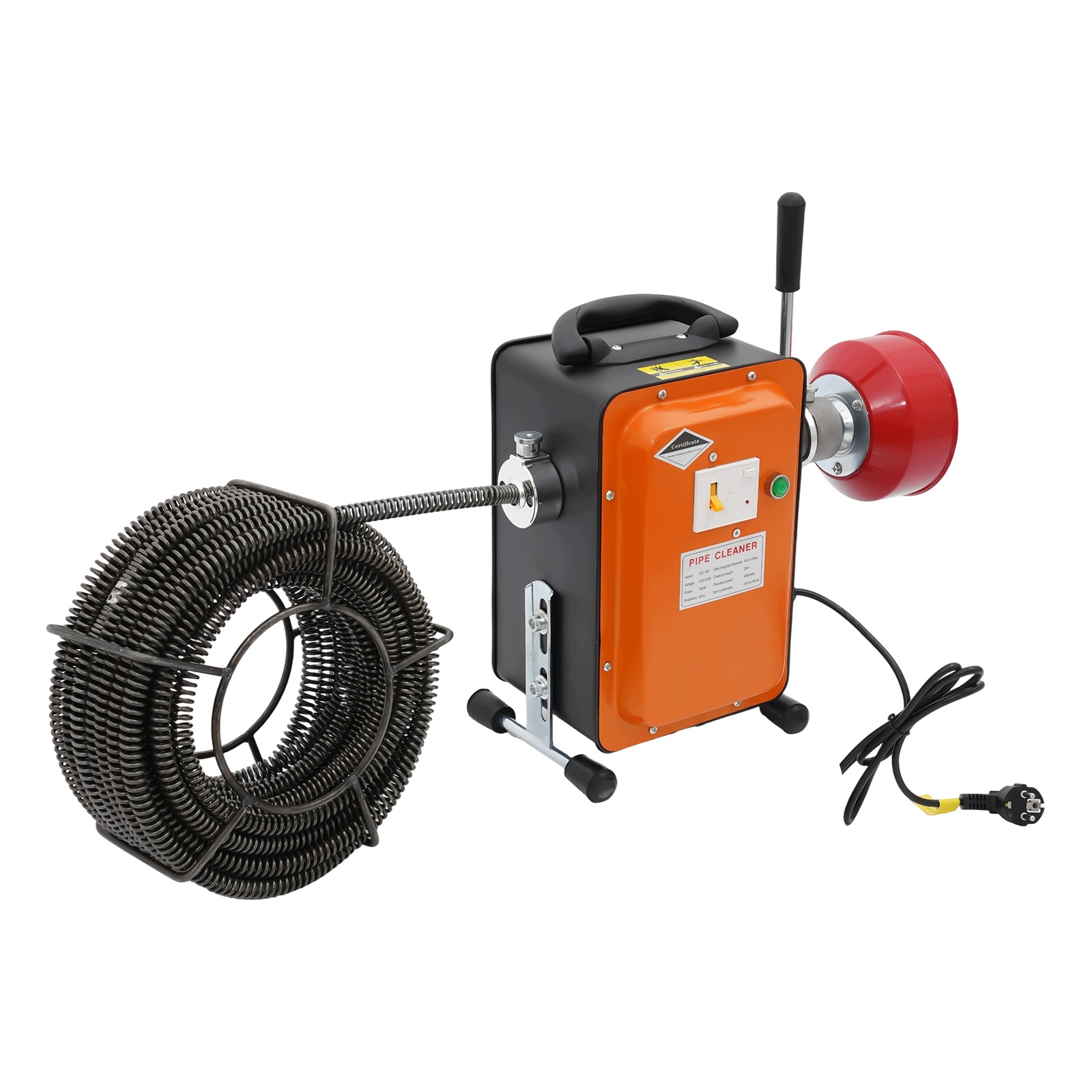 750W Čistič Odtoků Na Kanalizační Potrubí Sada S 2 Pružinami