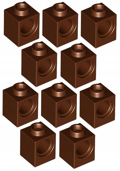 

Lego Technic Klocek 1x1 Brązowy (6541/4620075) x10