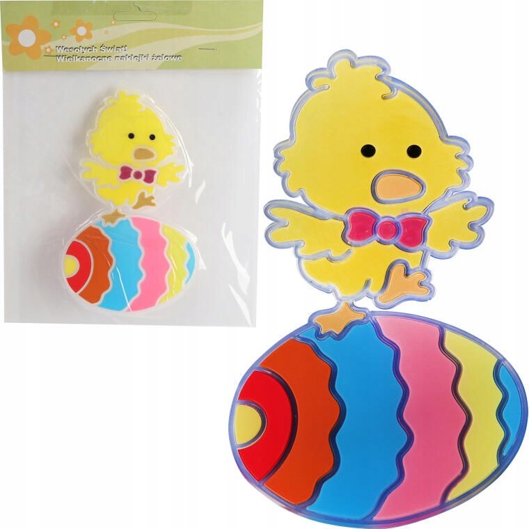 ZSELÉS MATRICA ABLAK TÜKÖR ÜVEG CSIRKE HÚSVÉTI DEKORÁCIÓ