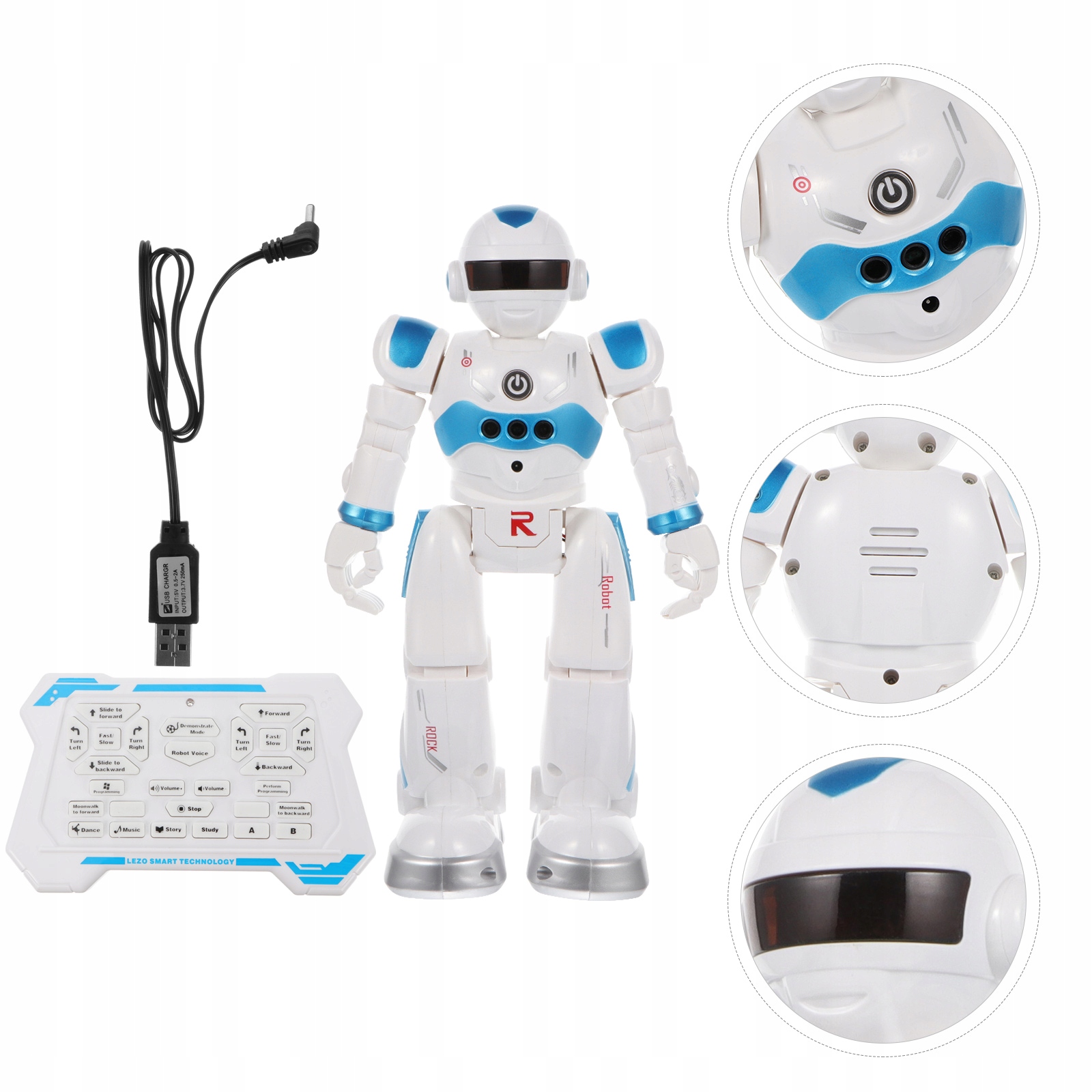 Remote Control Robot Child Induction Intelligent Materiał plastik