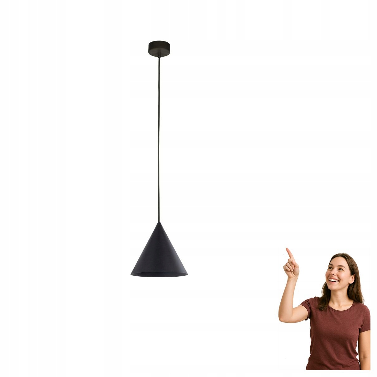 Závěsná lampa Cono Black 10058 Tk Lighting