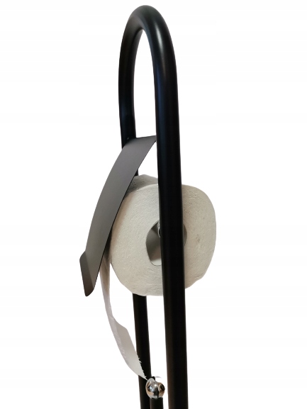 STOJAK NA PAPIER TOALETOWY + SZCZOTKA DO WC ZESTAW CZARNY METALOWY LOFT Materiał wykonania metal