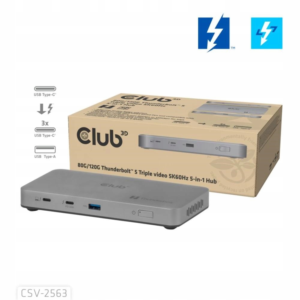Usb Hub CLUB3D CSV-2563 s 5 portami
