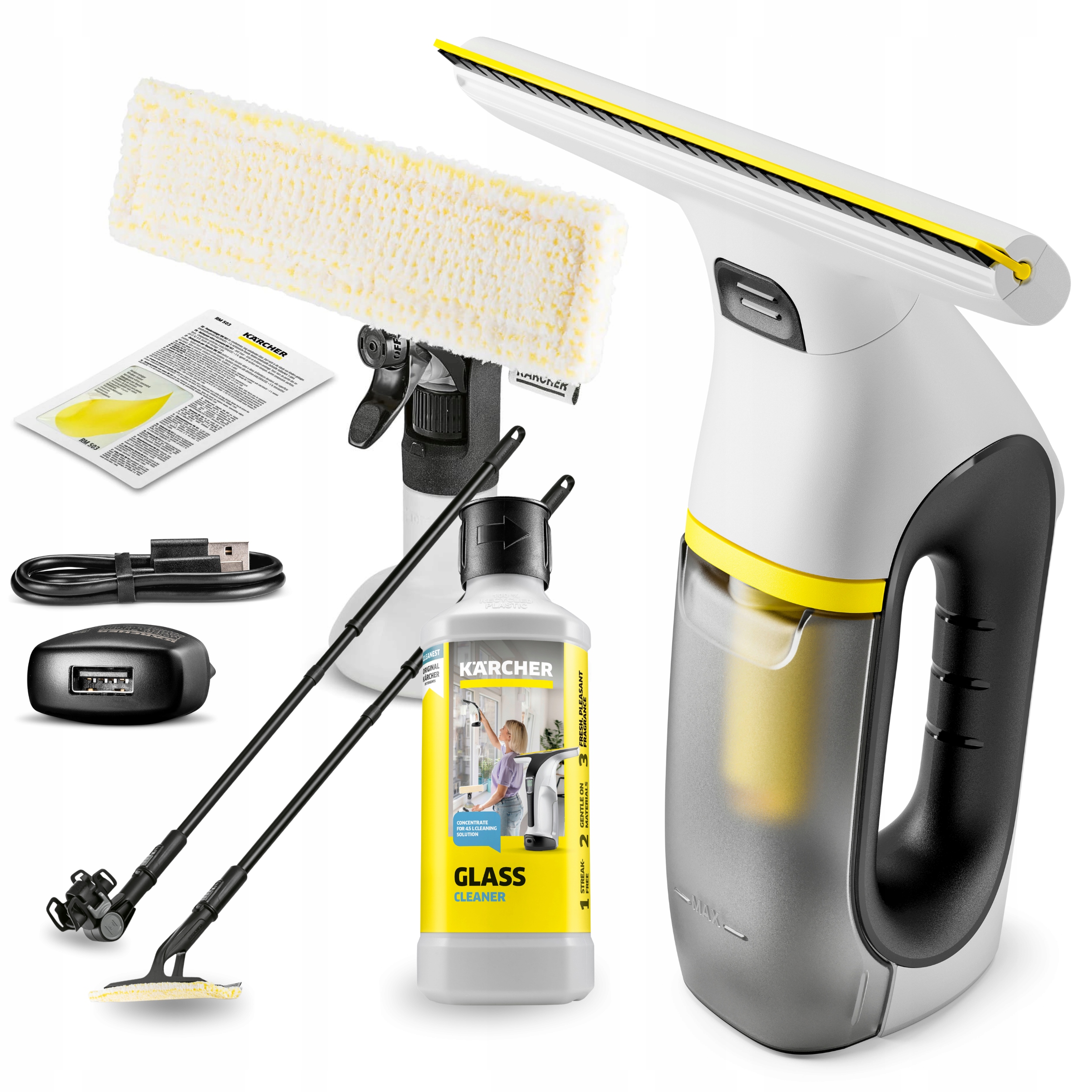 Myjka do okien Karcher Wv 2 Pad Spryskiwacz Koncentrat Lance teleskopowe