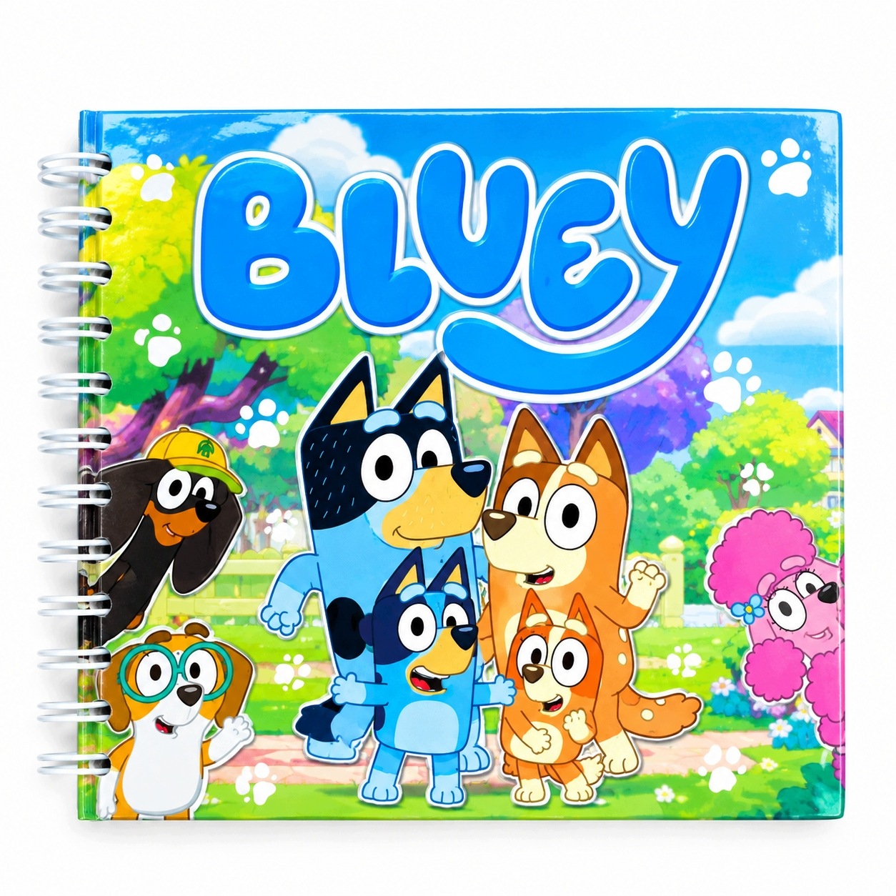 Kniha na suchý zip s hrdiny Bluey