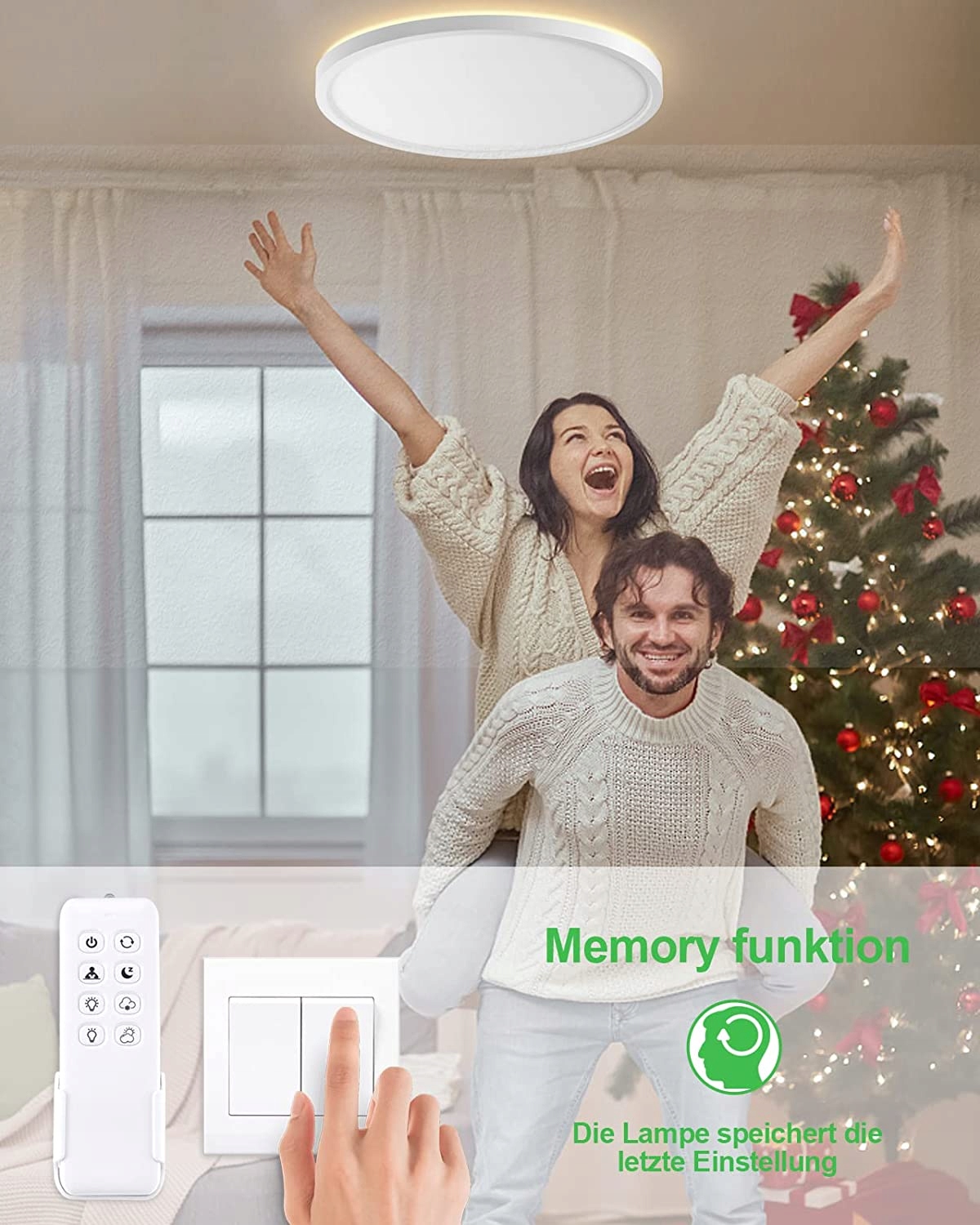 Plafon LED ściemniany +Tył podświetlony 30CM Marka inna