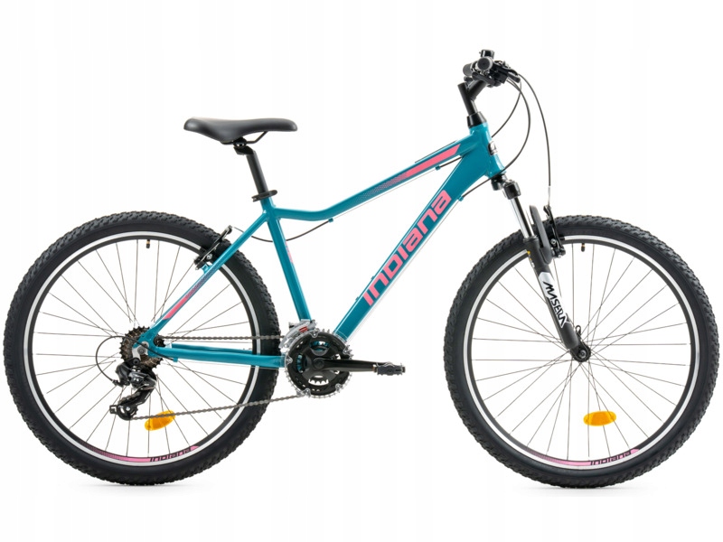 Rower górski Mtb Indiana X-Pulser 1.6 D15 26 cali damski Lazurowo-różowy