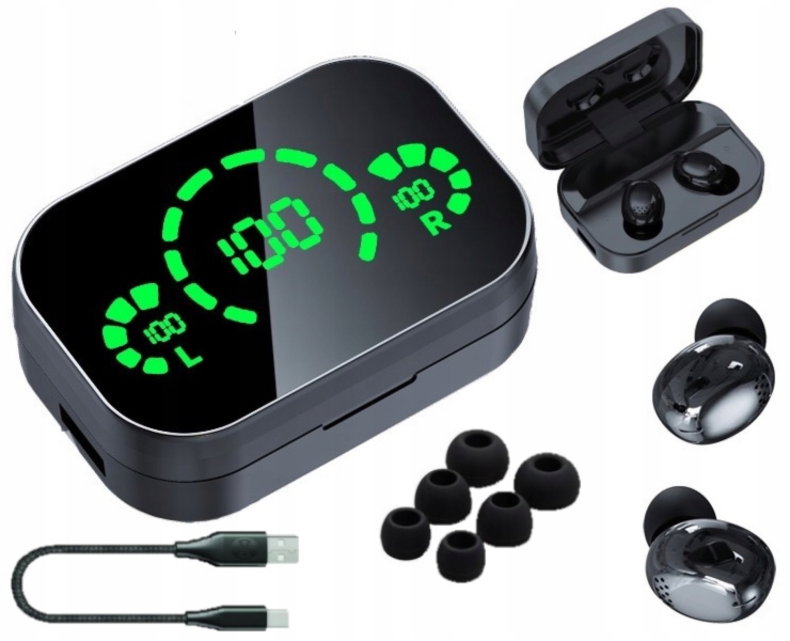 

Słuchawki Bezprzewodowe Bluetooth Tws Powerbank
