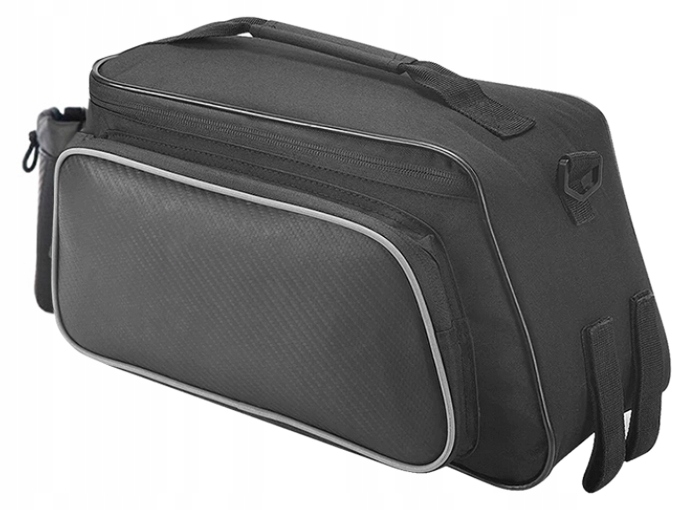 BAGAŻNIK ROWEROWY ALUMINIOWY DO SZTYCY + SAKWA TORBA ROWEROWA NA RAMIĘ 10L Waga 750 g