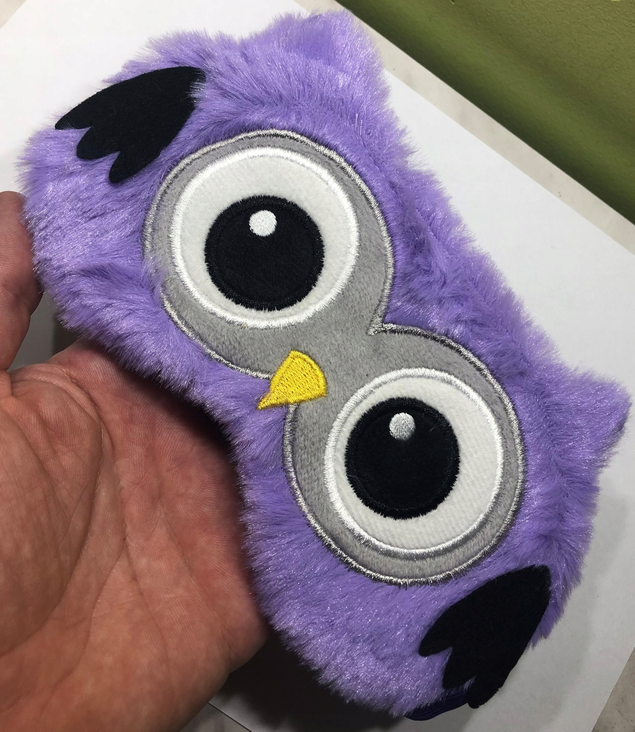 OPASKA NA OCZY MASKA DO SPANIA SNU RELAKSU SOWA Materiał dominujący poliester