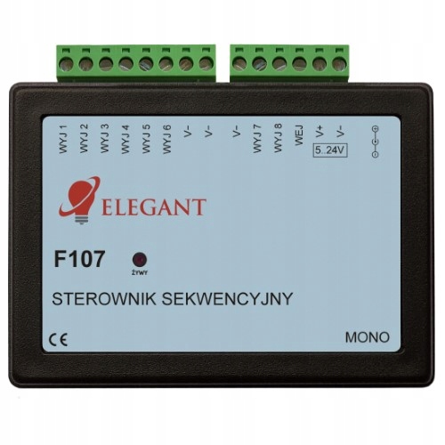 Led ovládač chodby Sekvenčný viacvýstupový F107 Mono – 8 výstupov