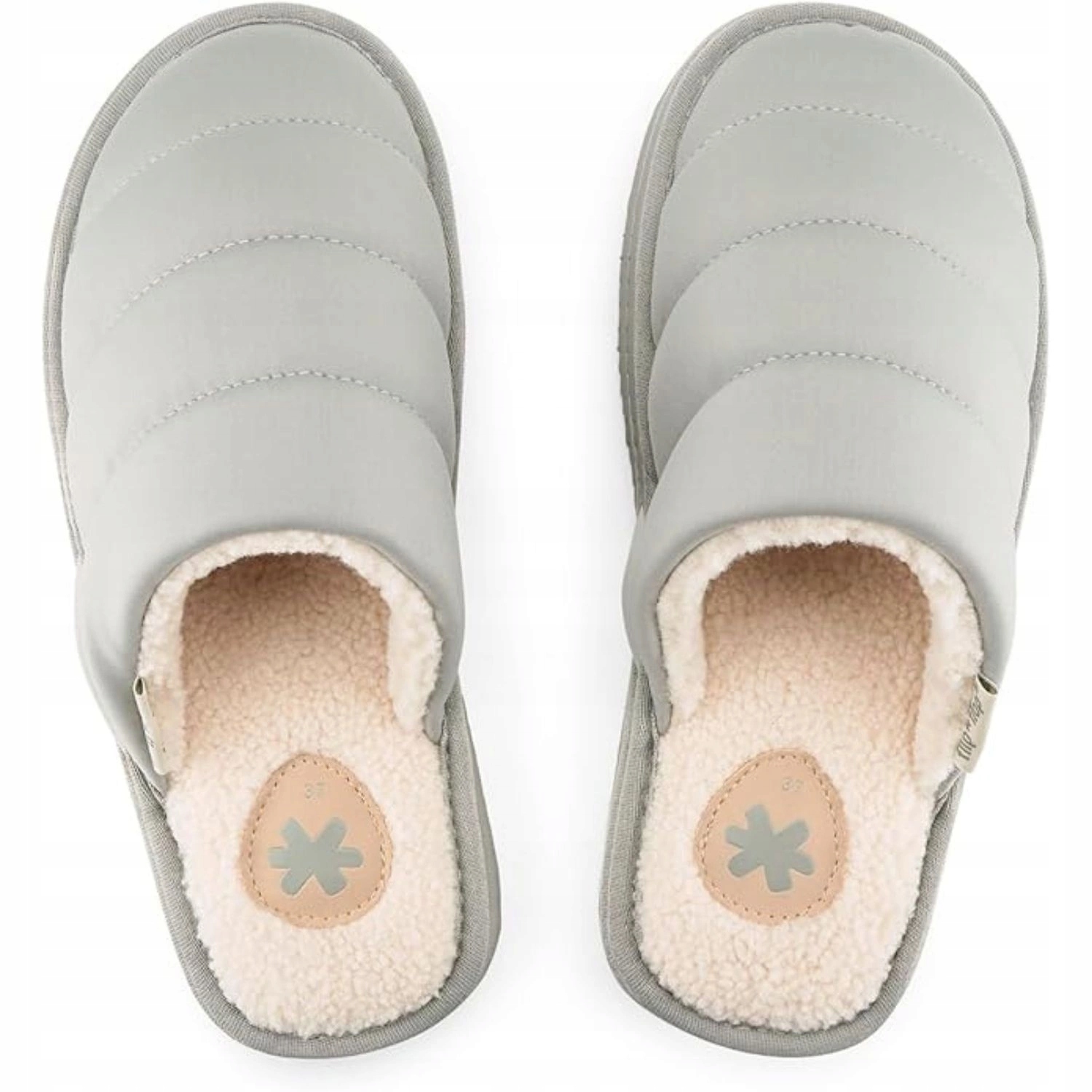 Papuče šedé pantofle sherpa teplé domácí vel. 39