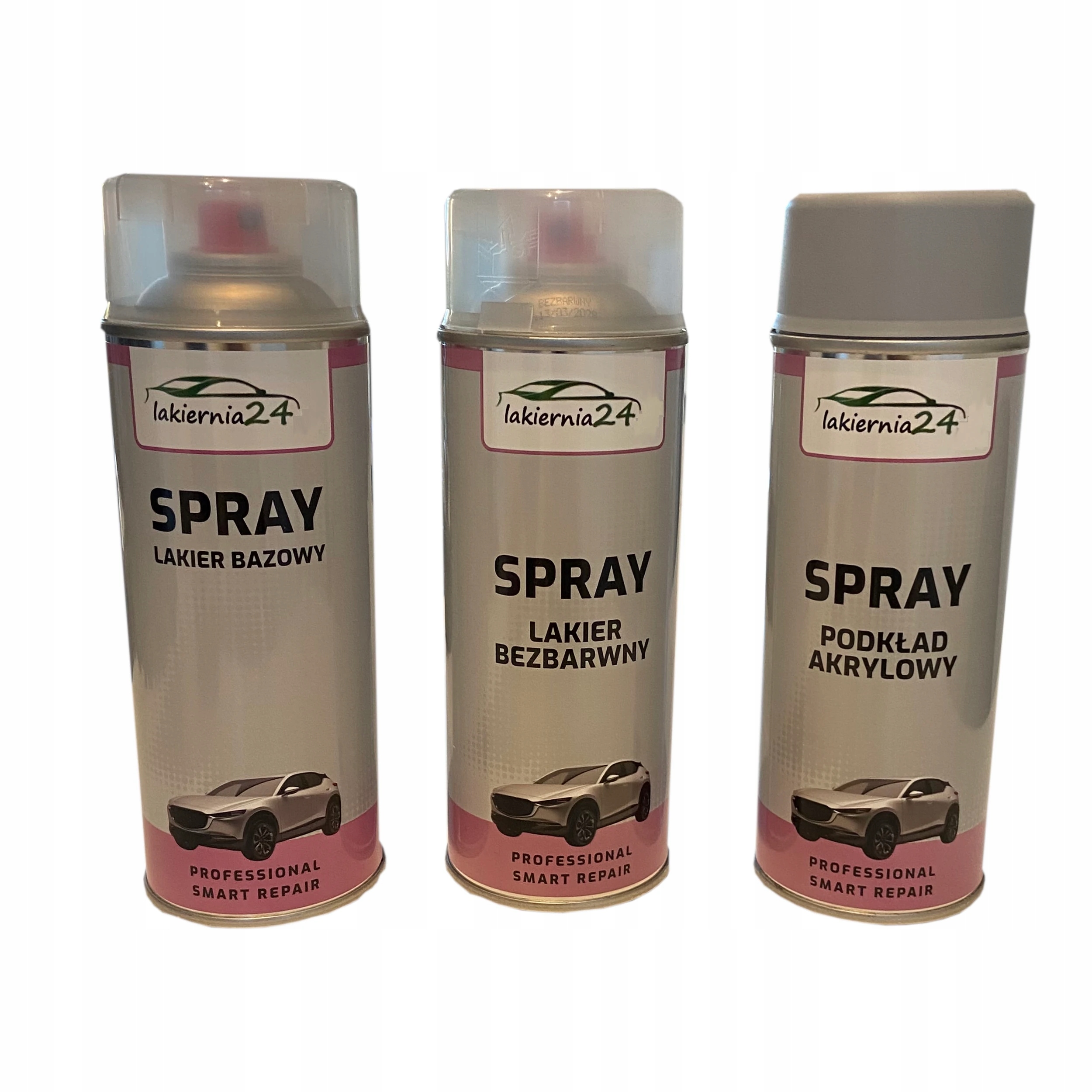 Lakier samochodowy spray Z21B 21B Opel zestaw baza podkład i bezbarwny