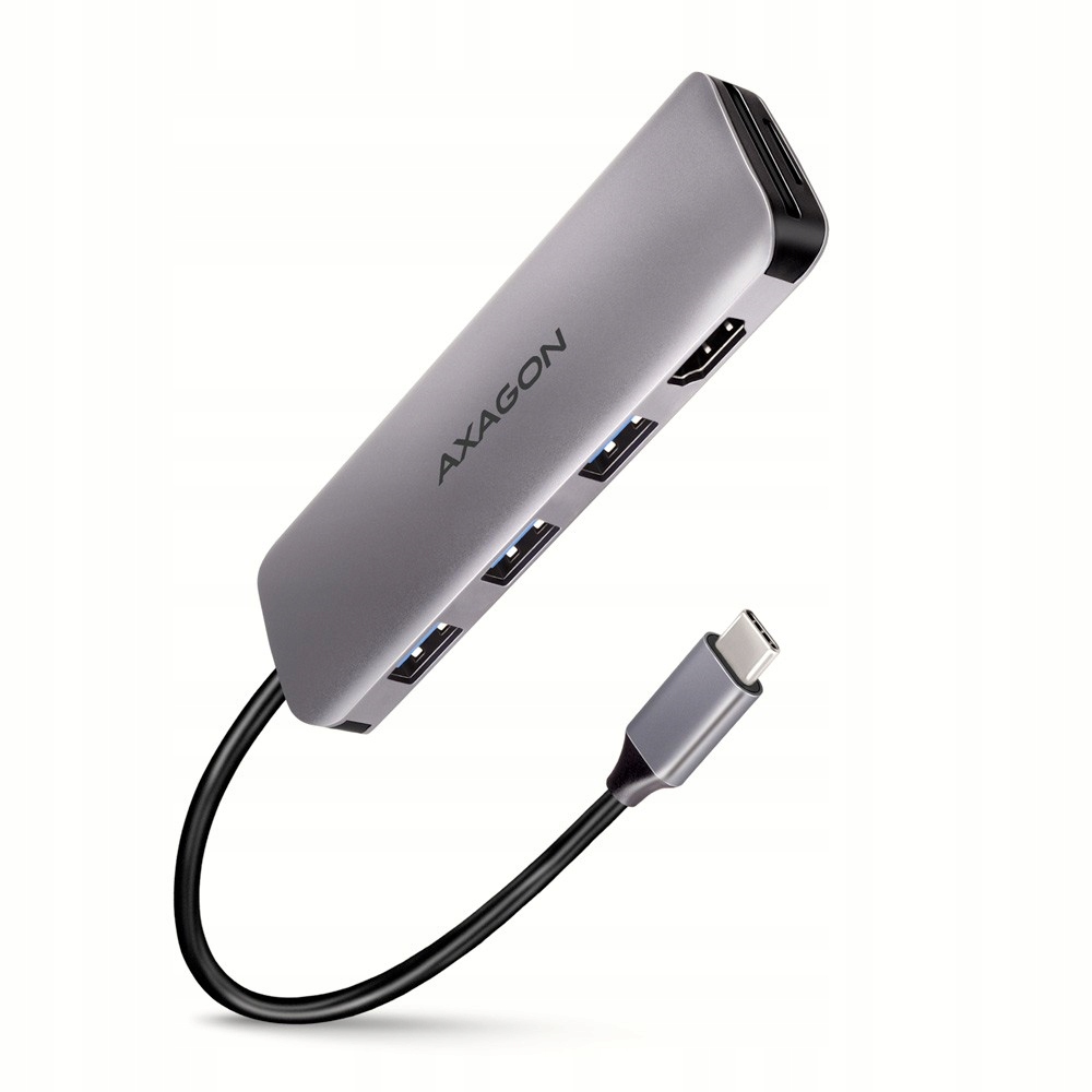 HMC-HCR3A Víceportový hub 3x Usb-a Hdmi SD/microSD, Usb-c 3.2 Gen1,