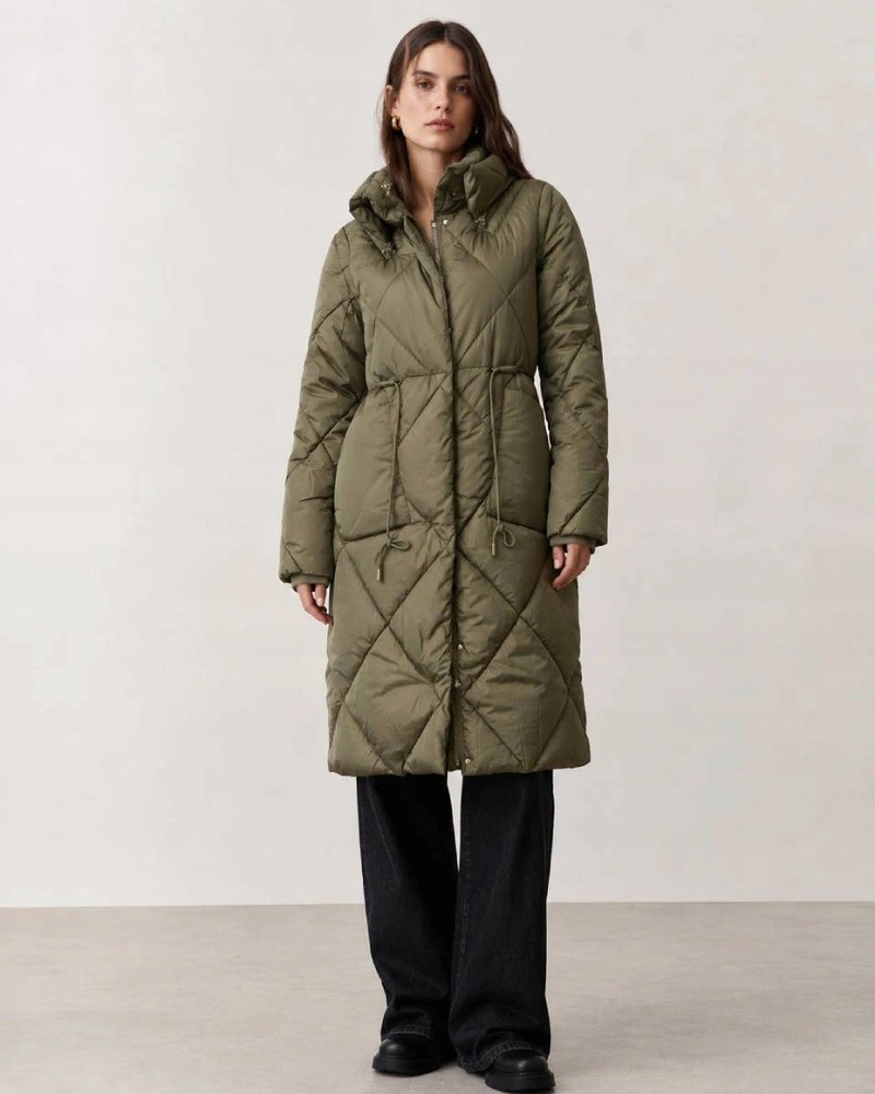Zimní Bunda Kapuce LHD-23021 Khaki Xs (34)