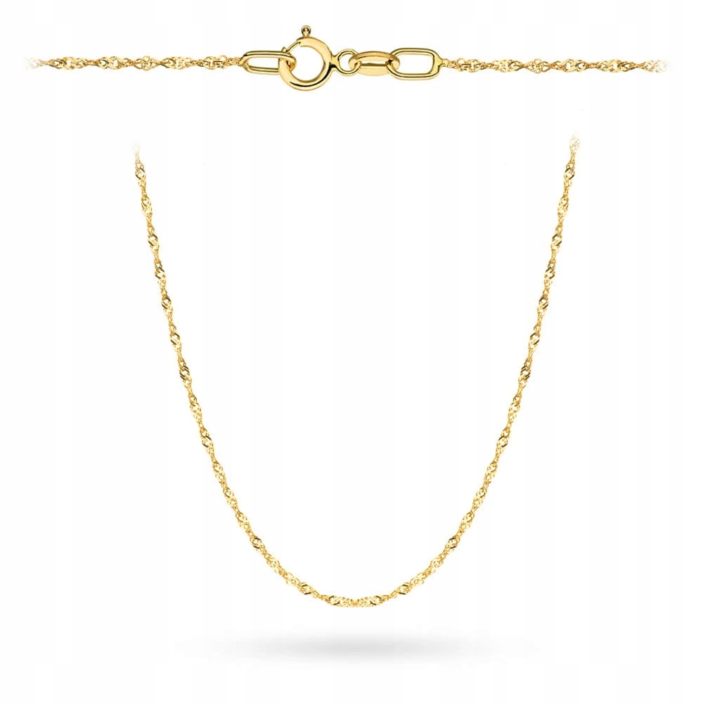Řetízek Zlatý 585 Singapur Elegantní Vazba 50 CM Ideální Jako Dárek